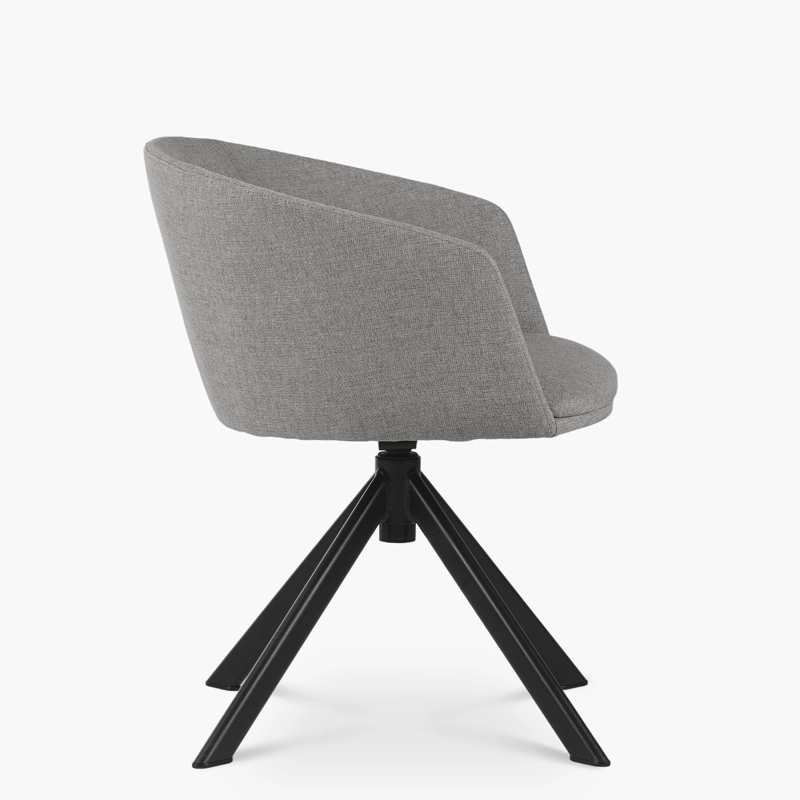 SILLA HOME OFFICE ANTON GIRATORIA GRIS FORM - 3