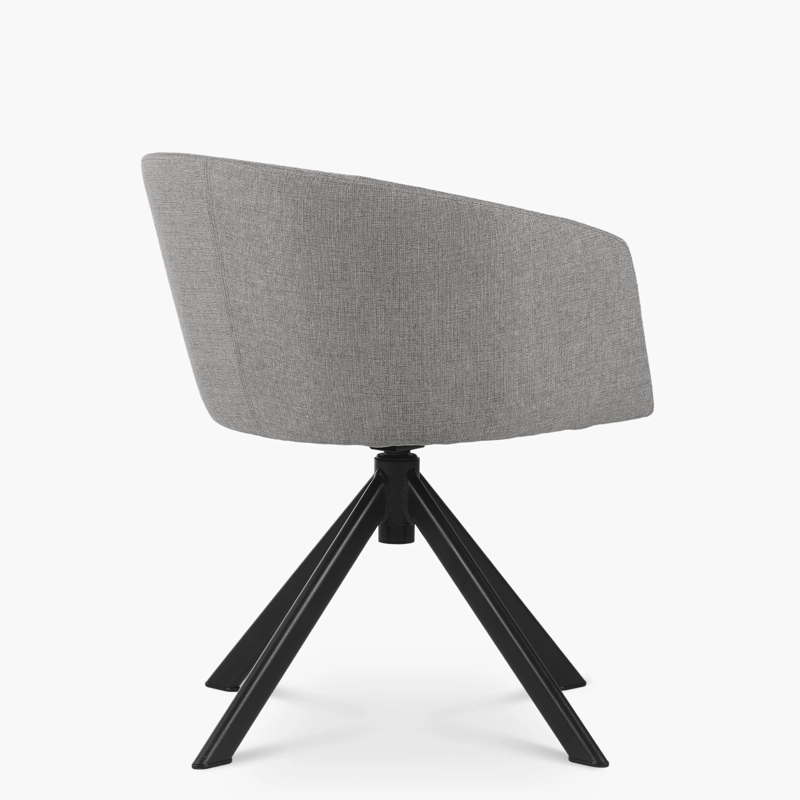 SILLA HOME OFFICE ANTON GIRATORIA GRIS FORM - 4