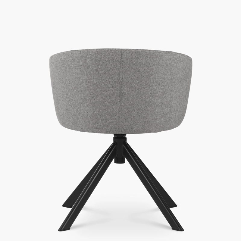 SILLA HOME OFFICE ANTON GIRATORIA GRIS FORM - 5