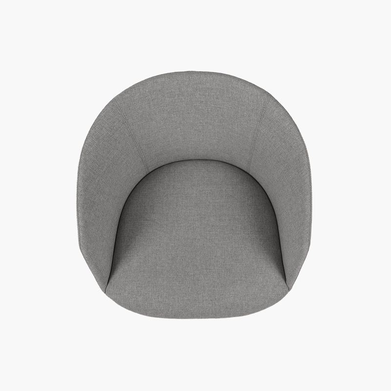 SILLA HOME OFFICE ANTON GIRATORIA GRIS FORM - 6