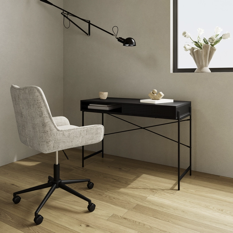 SILLA HOME OFFICE EDDIE BEIGE FORM - 2