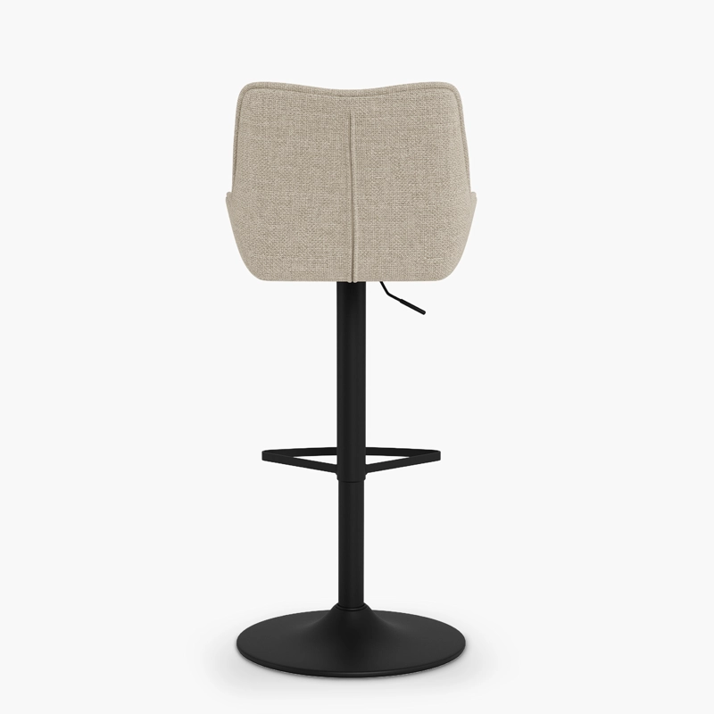 PACK 2 TABURETE TAPIZ EDDIE BEIGE FORM - 4