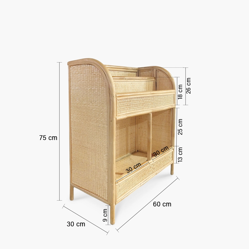 LIBRERO INFANTIL INDIGO RATAN NATURAL FORM - 5