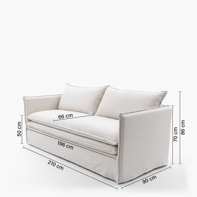 SOFA 3 CUERPOS LUCIANO CRUDO FORM - 5