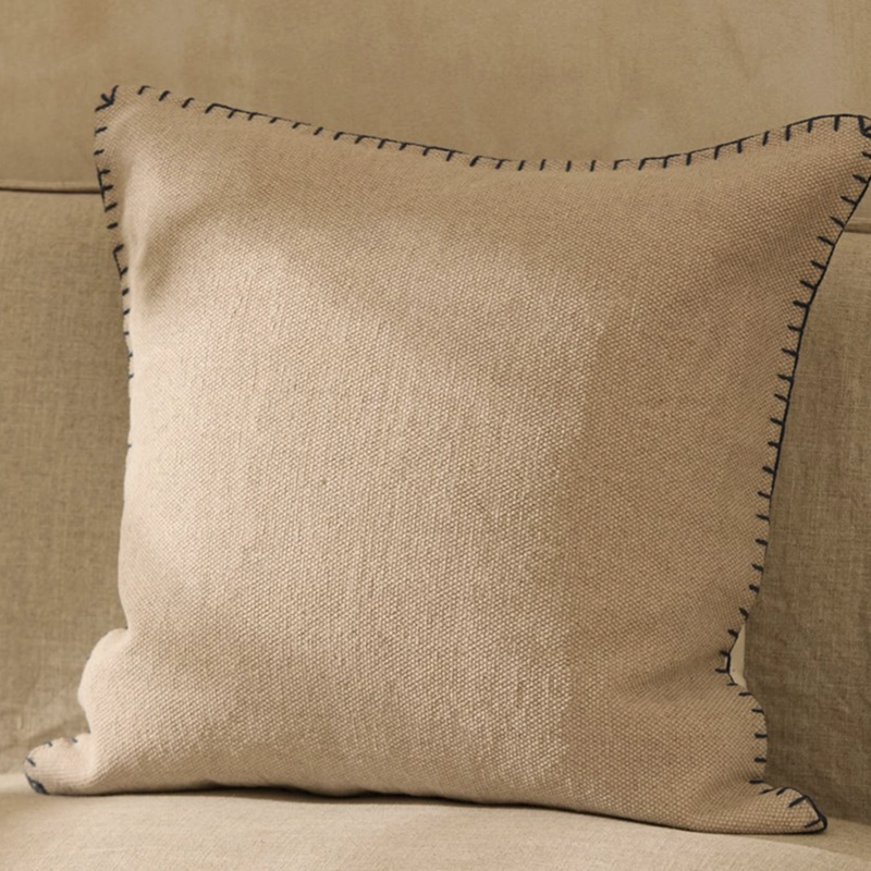 FUNDA COJIN ASANA 60X60 BEIGE CALMA HOUSE - 2