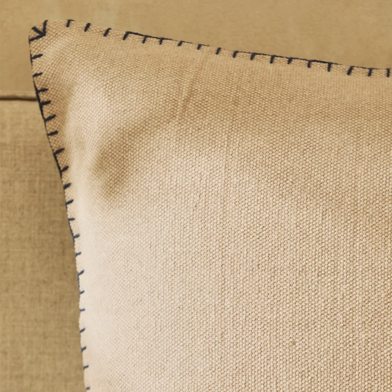 FUNDA COJIN ASANA 60X60 BEIGE CALMA HOUSE - 4