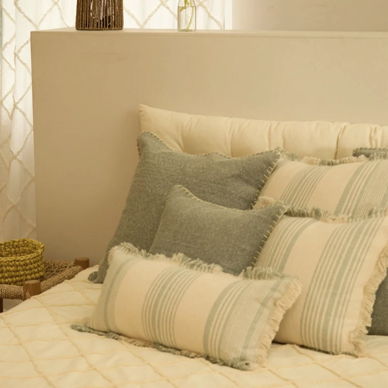 FUNDA COJIN ASANA 60X60 TURQUESA CALMA HOUSE - 6