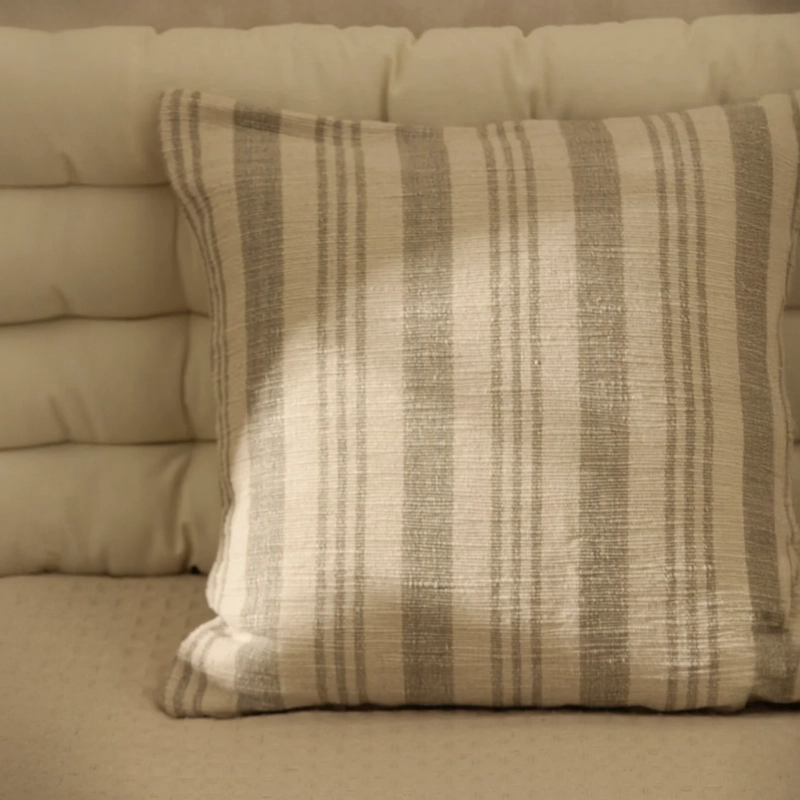 FUNDA COJIN BACOLI 60X60 GRIS CALMA HOUSE - 2