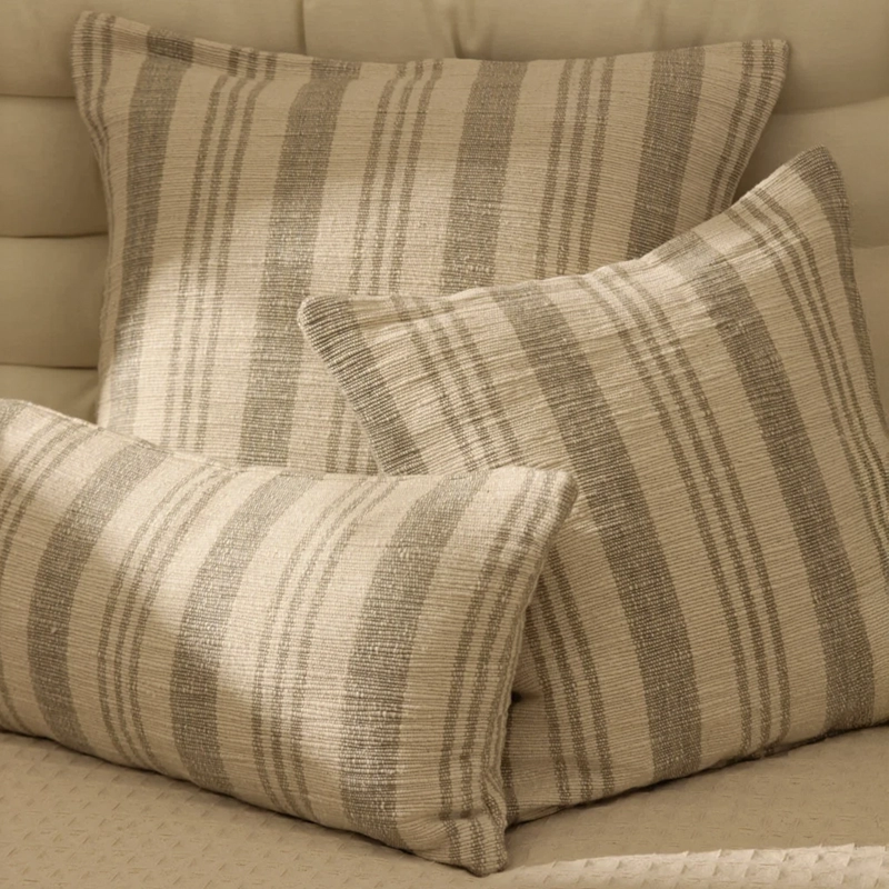 FUNDA COJIN BACOLI 60X60 GRIS CALMA HOUSE - 6