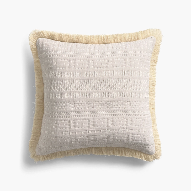 FUNDA COJIN DAKOTA 60X60 BEIGE CALMA HOUSE - 1