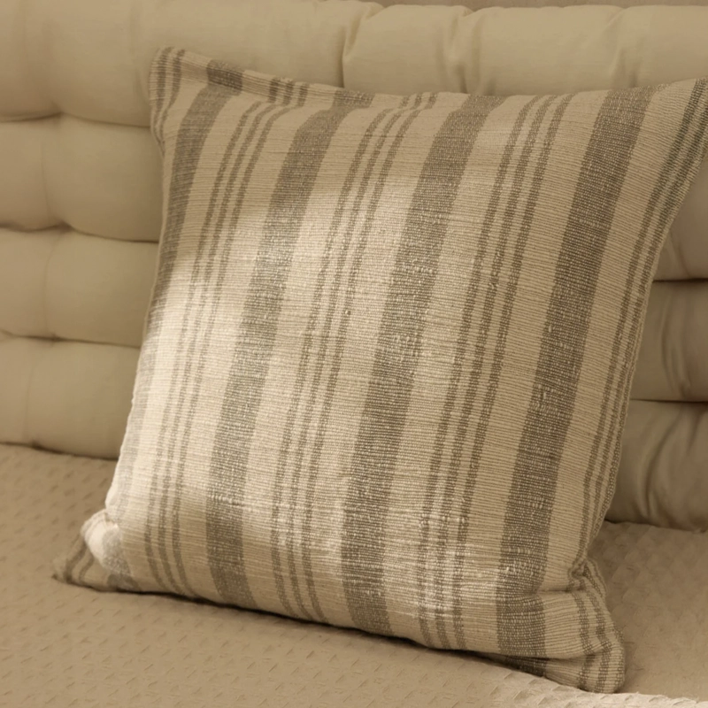 FUNDA COJIN BACOLI 45X45 GRIS CALMA HOUSE - 2