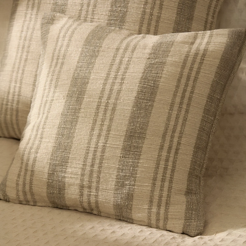 FUNDA COJIN BACOLI 45X45 GRIS CALMA HOUSE - 6
