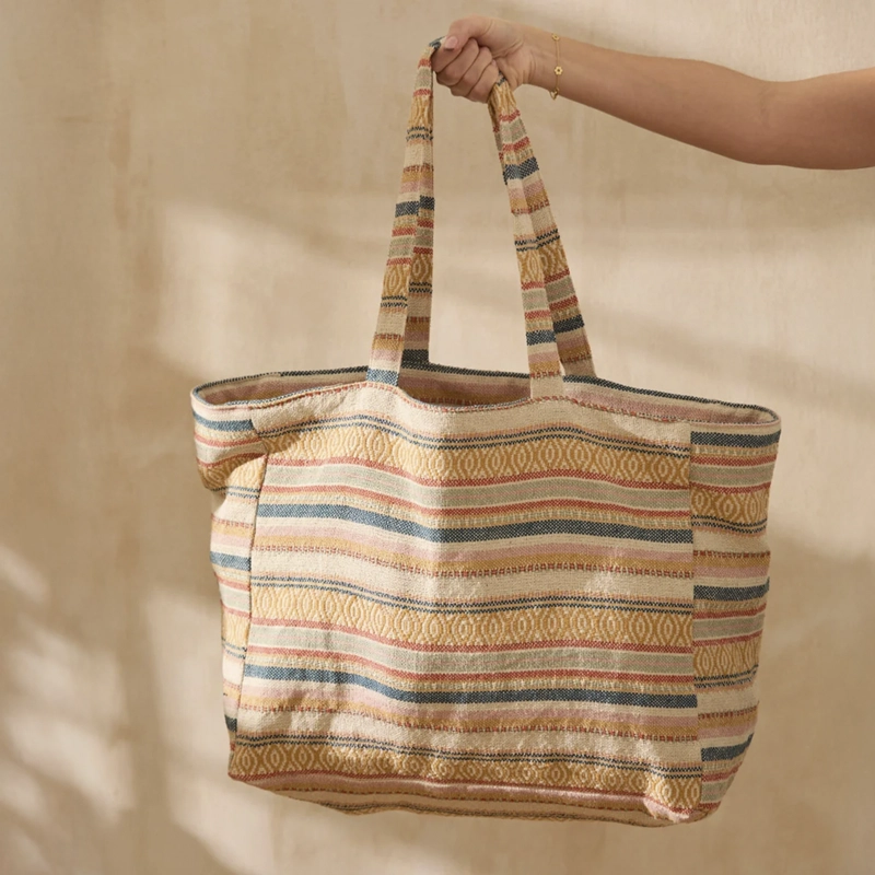 BOLSO ALGODON VEDRA 43X36 MOSTAZA CALMA HOUSE - 3