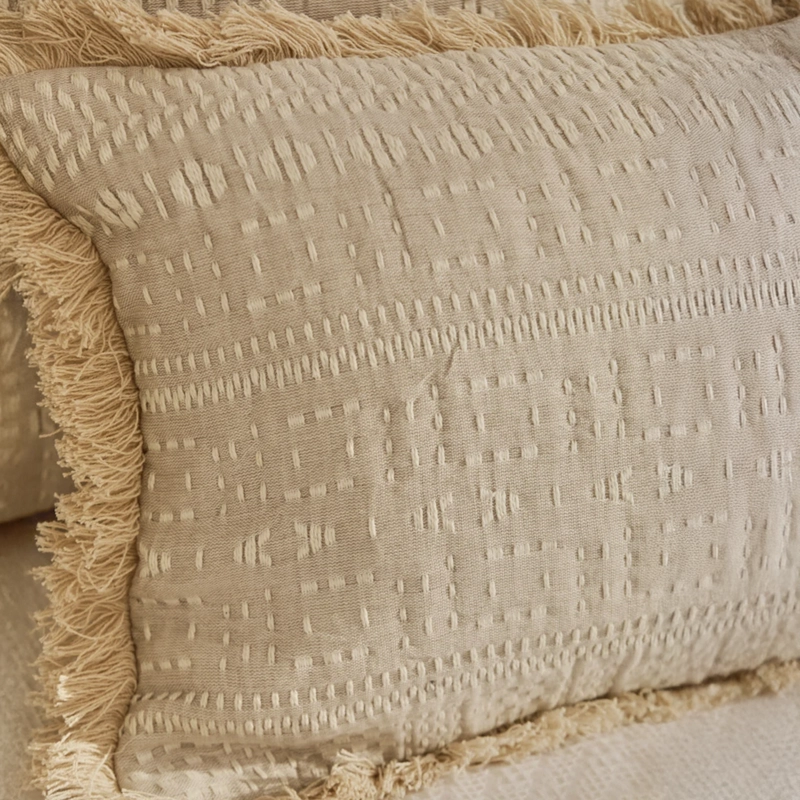 FUNDA COJIN DAKOTA 30X60 BEIGE CALMA HOUSE - 4