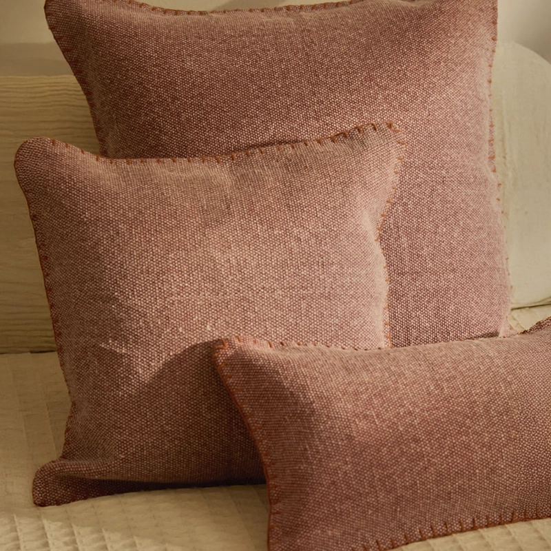 FUNDA COJIN ASANA 45X45 CAFE  CALMA HOUSE - 8
