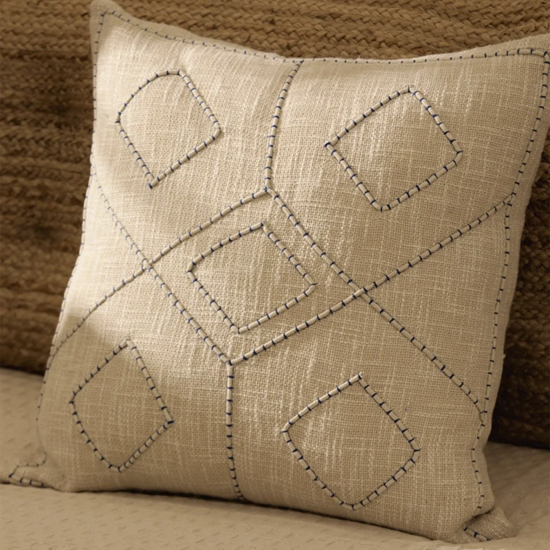 FUNDA COJIN GRECIA 60X60 CRUDO CALMA HOUSE - 2