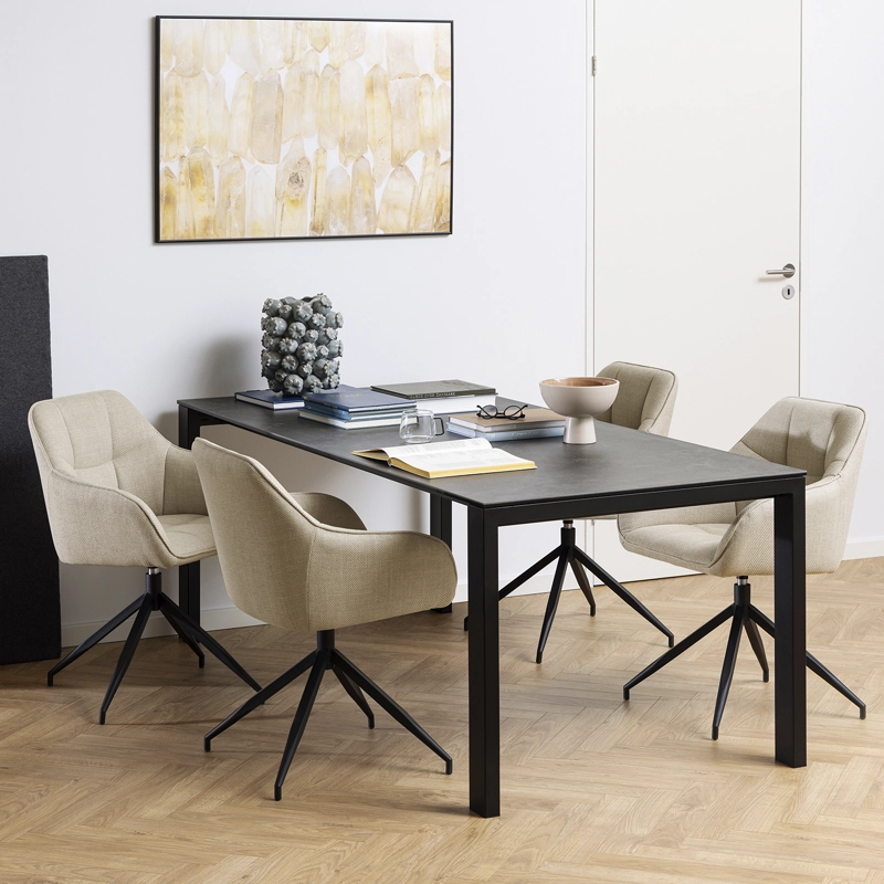 MESA COMEDOR BRENTFORD NEGRO FORM - 2