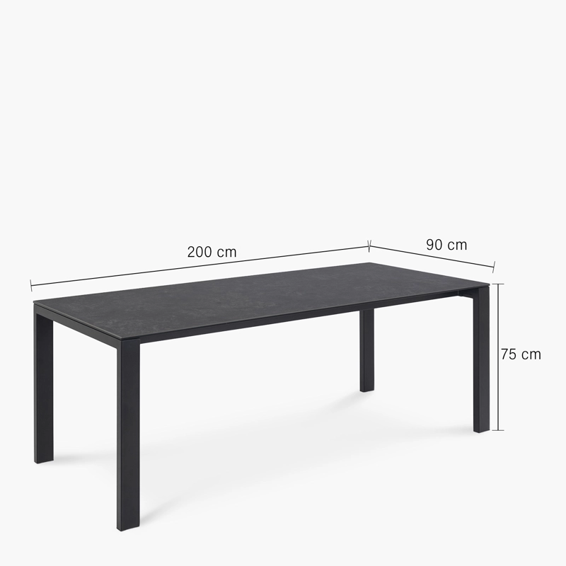 MESA COMEDOR BRENTFORD NEGRO FORM - 9