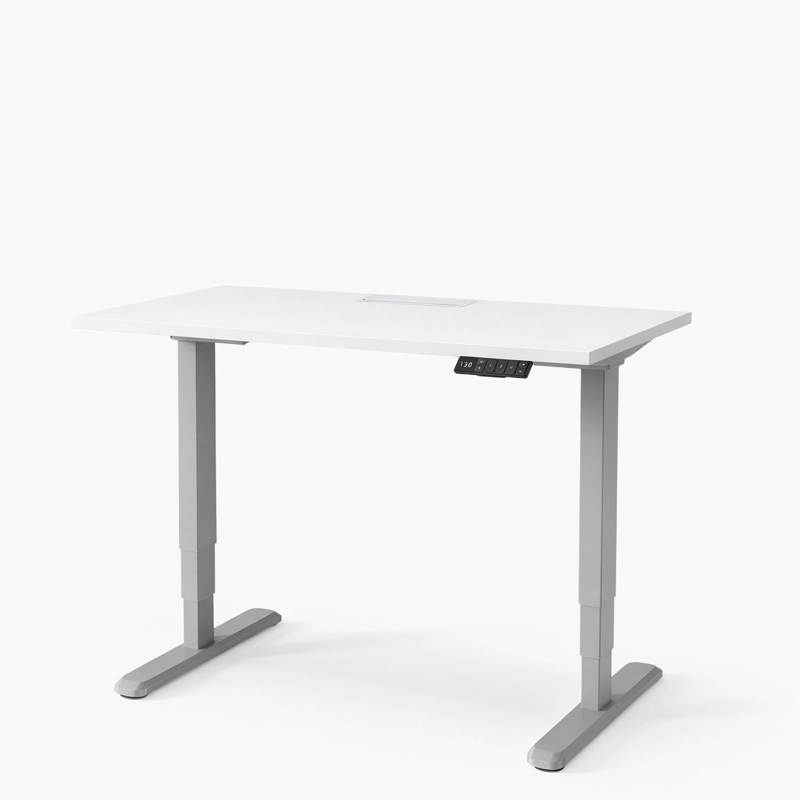 ESCRITORIO COSMO 180X70 ELE CTRICO DUAL PRO C/P BCO/GRIS FORM - 2