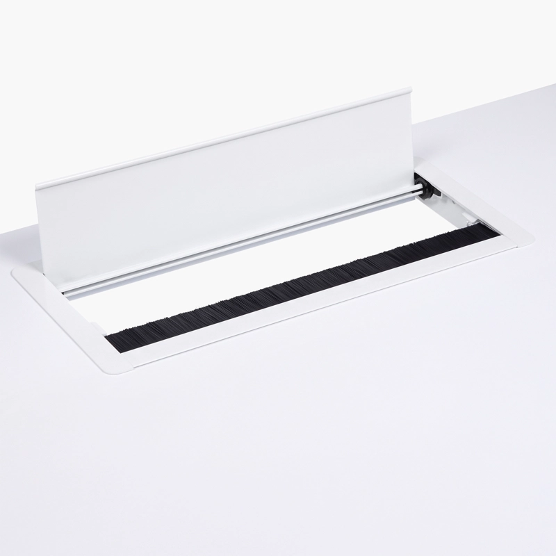 ESCRITORIO COSMO 180X70 ELE CTRICO DUAL PRO C/P BCO/GRIS FORM - 4