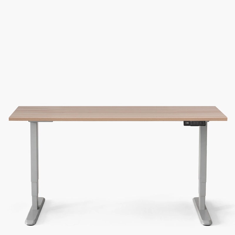 ESCRITORIO COSMO 180X70 ELE CTRICO DUAL PRO NATURA/GRIS FORM - 1
