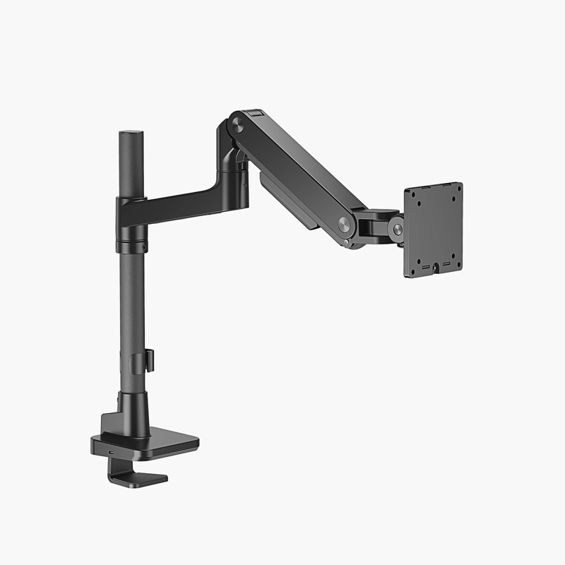 SOPORTE MONITOR ESCRITORIO PRO USB NEGRO FORM - 1