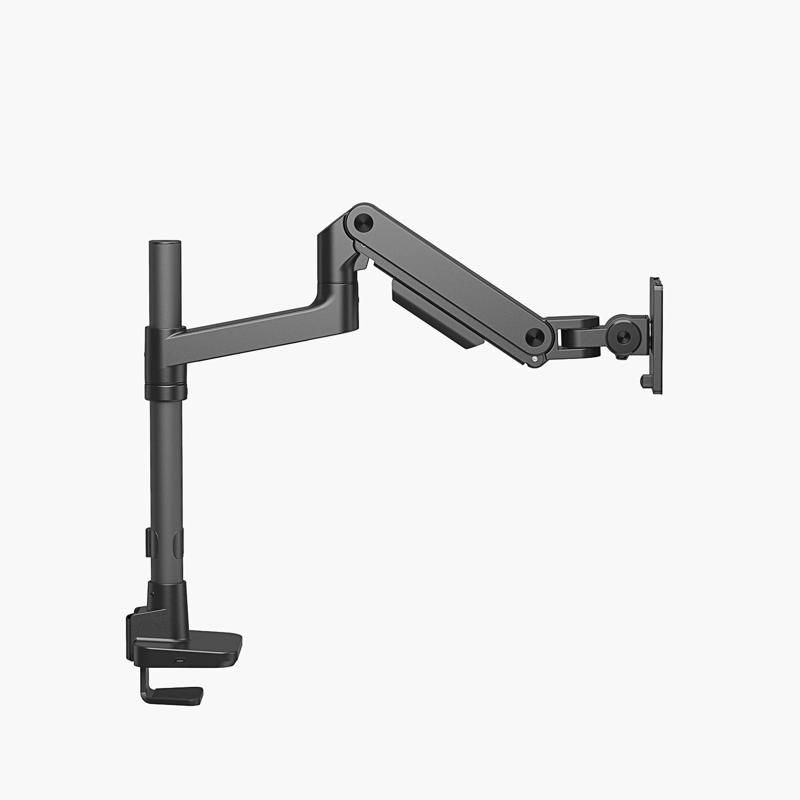SOPORTE MONITOR ESCRITORIO PRO USB NEGRO FORM - 4