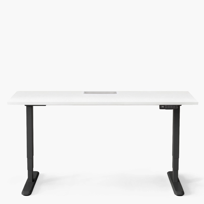 ESCRITORIO COSMO 180X70 ELE CTRICO DUAL PRO C/PA BCO/NEG FORM - 1