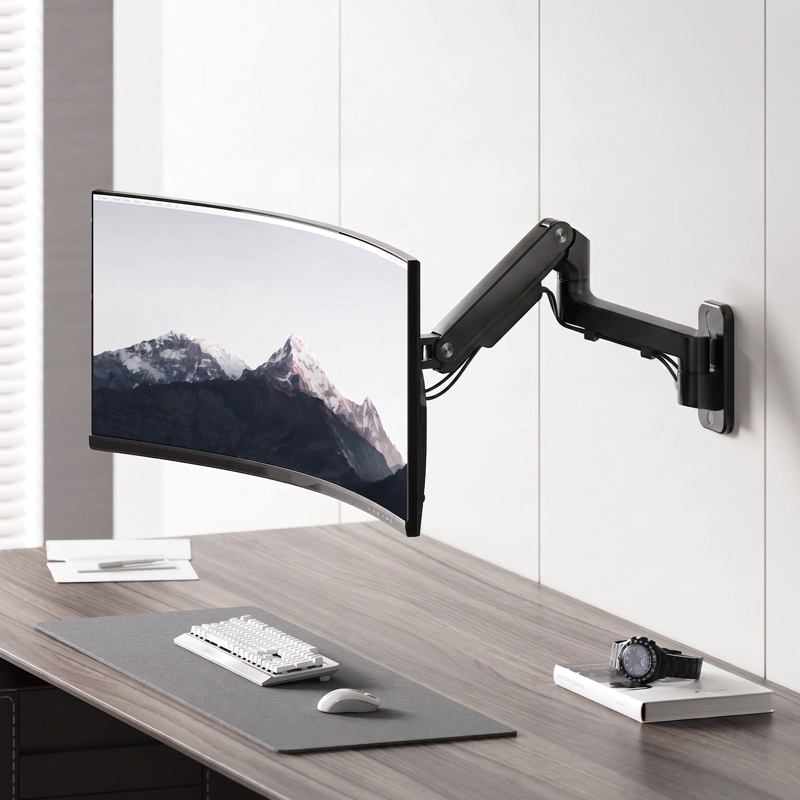 SOPORTE MONITOR PARED SIMPLE NEGRO FORM - 2