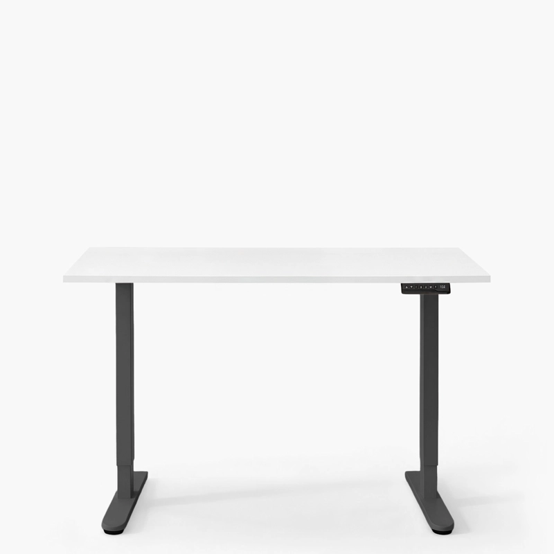 ESCRITORIO COSMO 140X60 ELE CTRICO DUAL LITE BCO/NEGRO FORM - 1