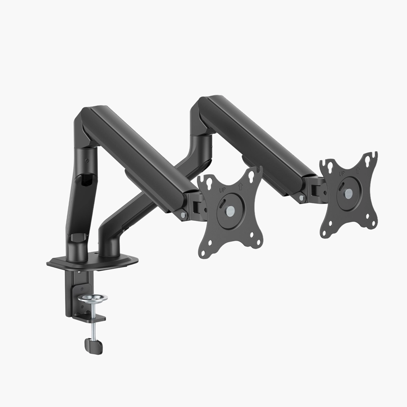 SOPORTE MONITOR ESCRITORIO DOBLE V2 NEGRO FORM - 1
