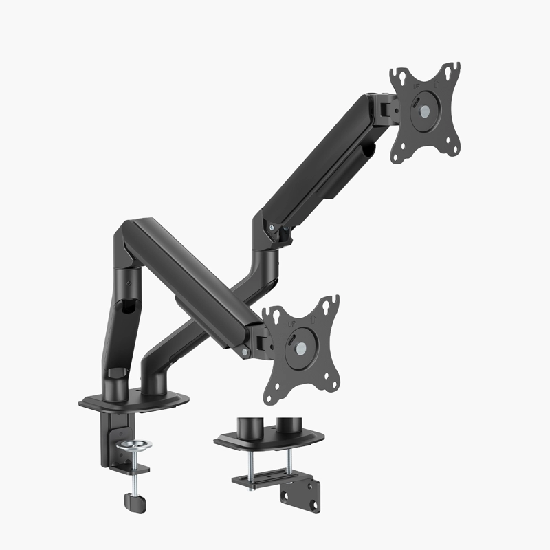 SOPORTE MONITOR ESCRITORIO DOBLE V2 NEGRO FORM - 3