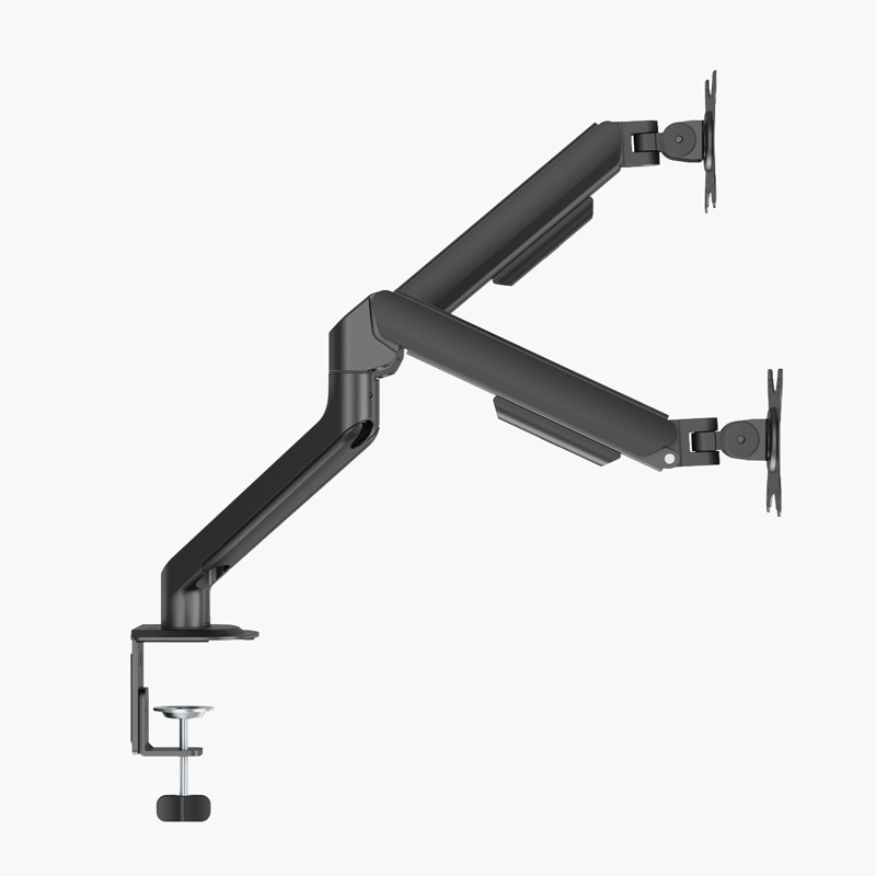 SOPORTE MONITOR ESCRITORIO DOBLE V2 NEGRO FORM - 5