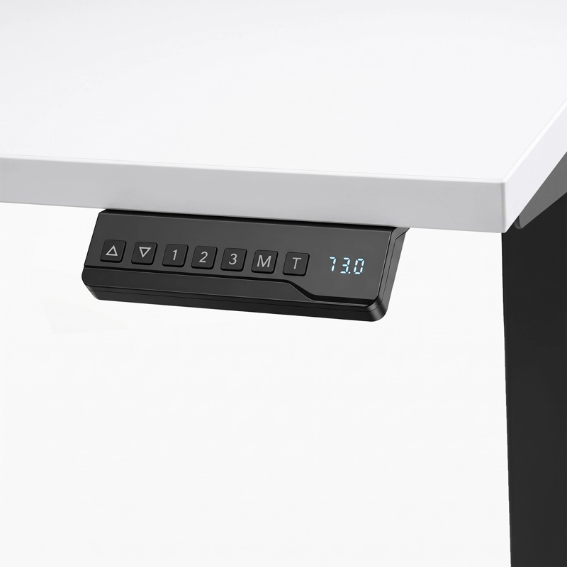 ESCRITORIO COSMO 180X70 ELE CTRICO DUAL LITE BCO/NEGRO FORM - 3