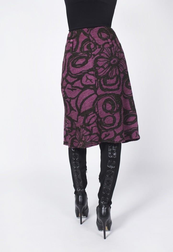 FALDA BOUCLE 3/4 ESTAMPADA - 3