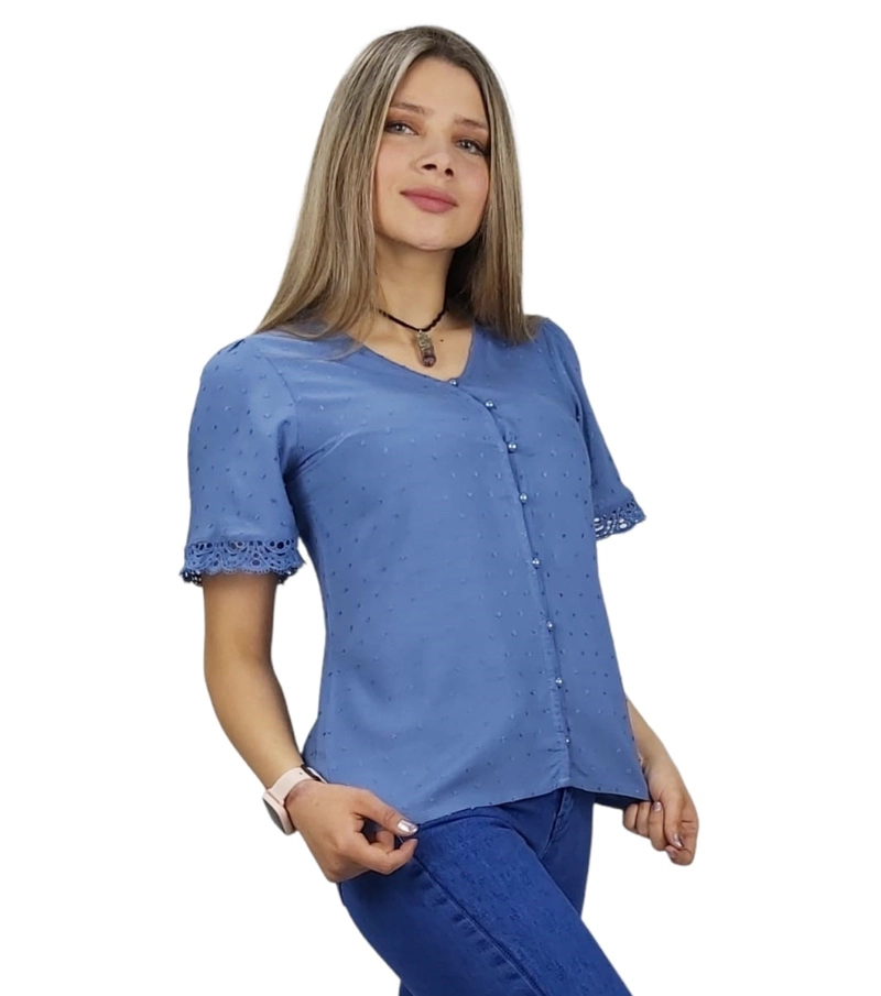 BLUSON ABOTONADO JACQUARD M/C - 1