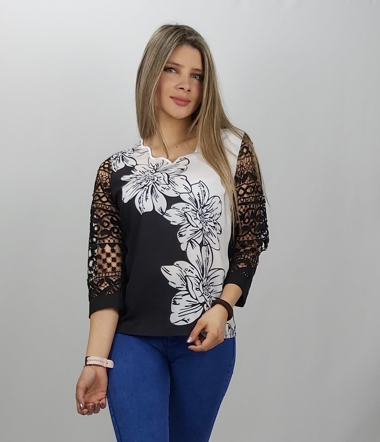 POLERA PRINTER FLOR - 1