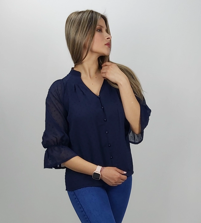 BLUSON CHIFFON JACQUARD - 4