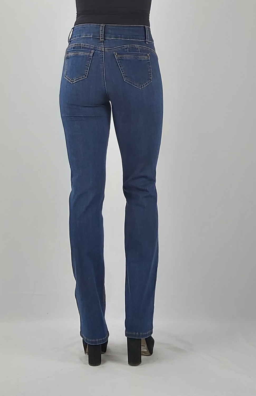 JEANS RECTO TIRO ALTO PUSH UP - 2