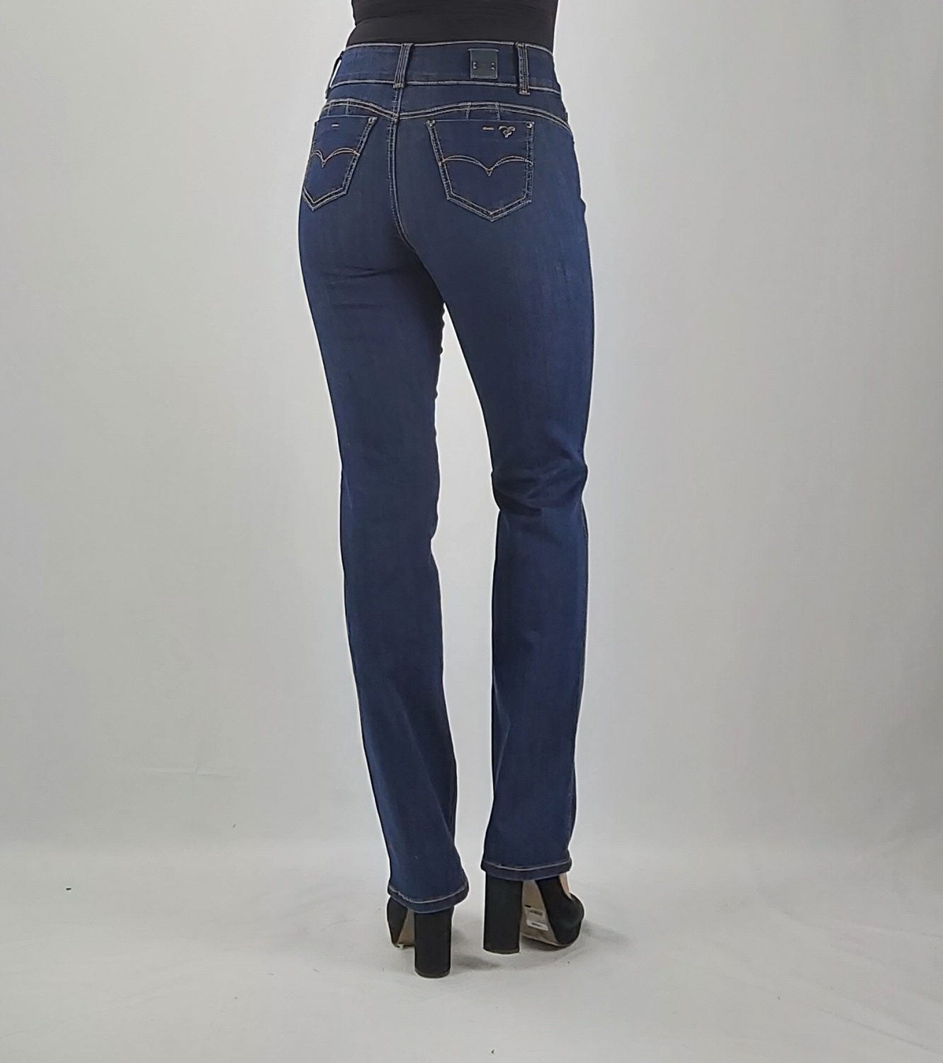JEANS RECTO TIRO ALTO PUSH UP - 3