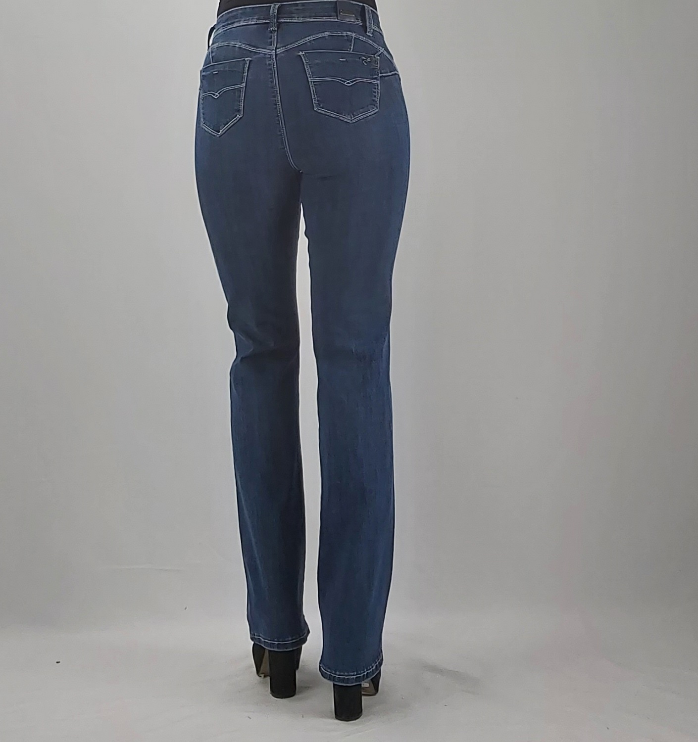 JEANS RECTO TIRO ALTO PUSH UP - 2