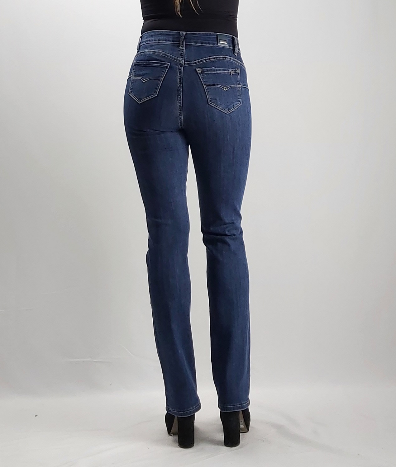 JEANS RECTO TIRO ALTO PUSH UP - 3