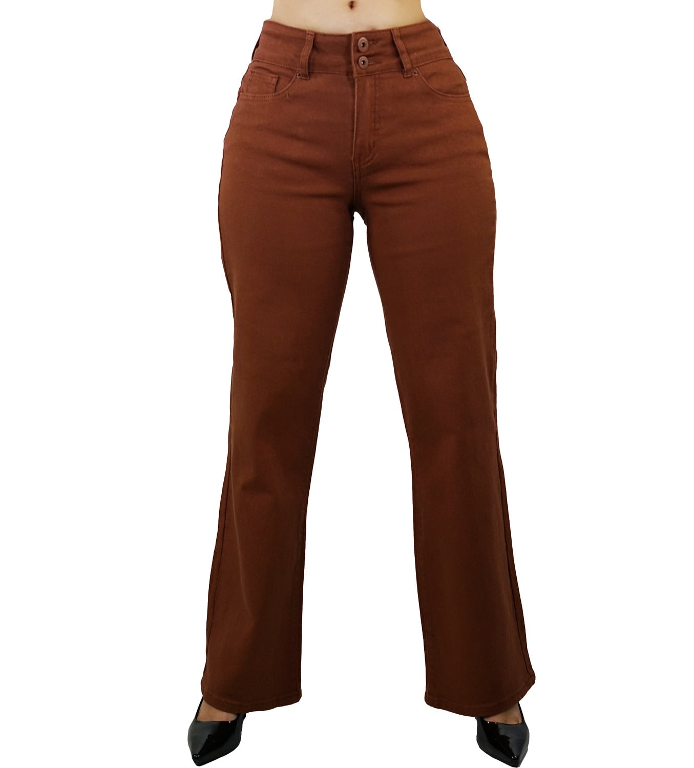 JEANS ALGODÓN MUJER TENTATION LADRILLO WIDE LEG - 2