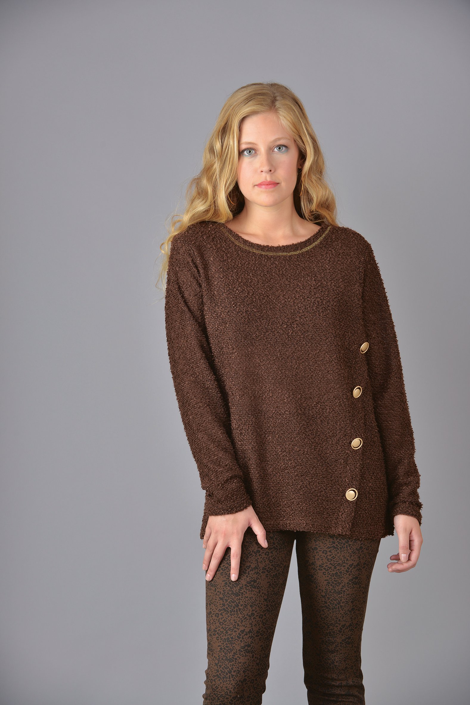 POLERA BOUCLE BOTONES - 3