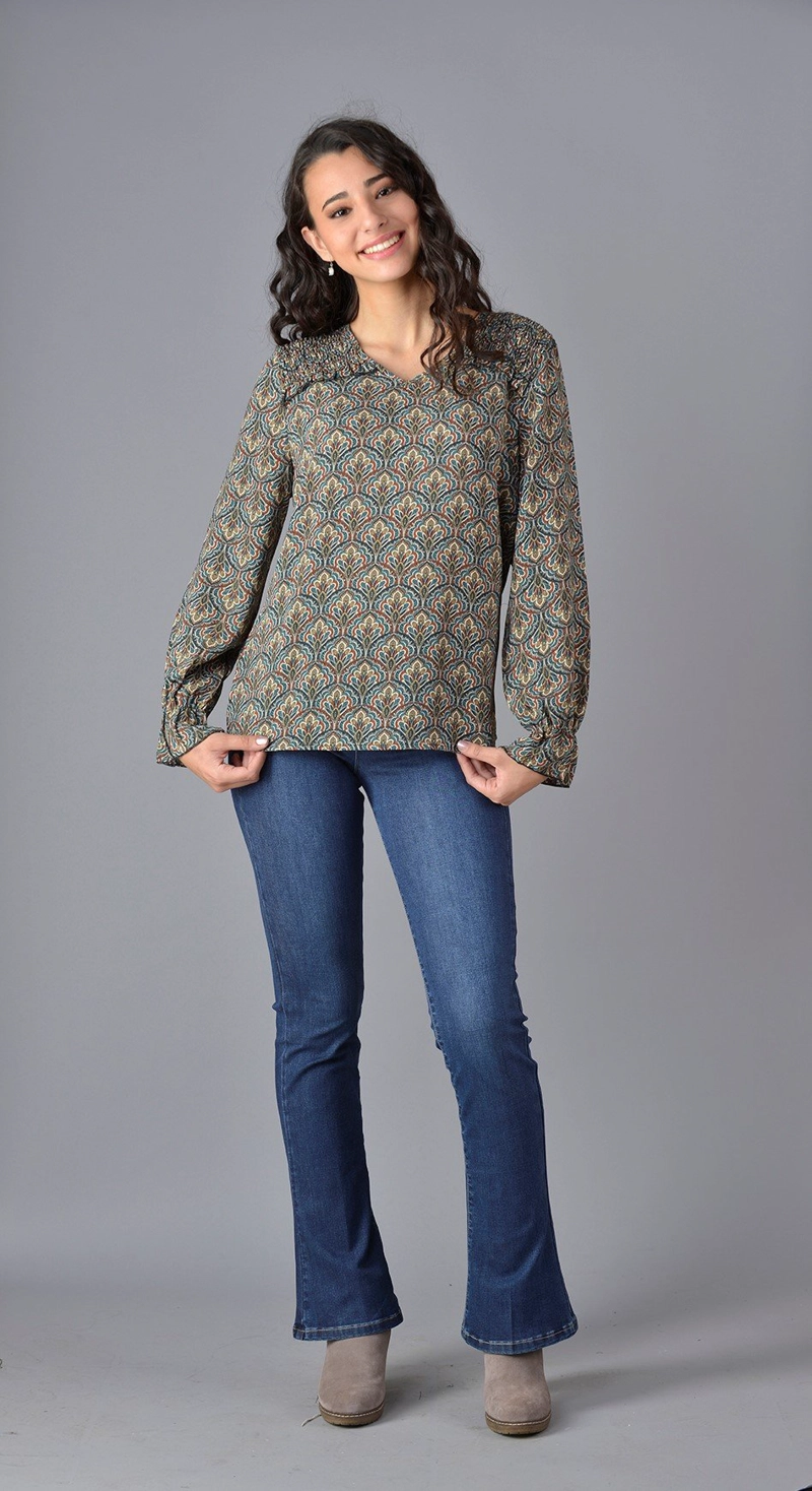 BLUSON ESTAMPADO - 1