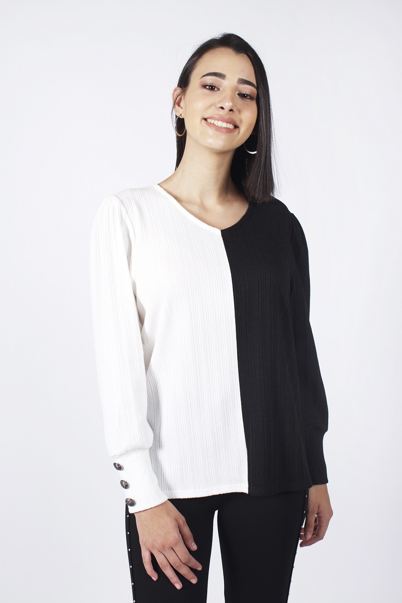 SWEATER BICOLOR - 1