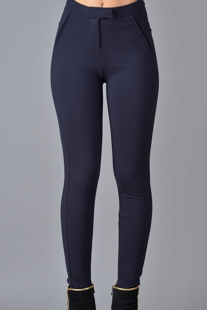 CALZA MUJER TENTATION AZUL NYLON SPANDEX - 1