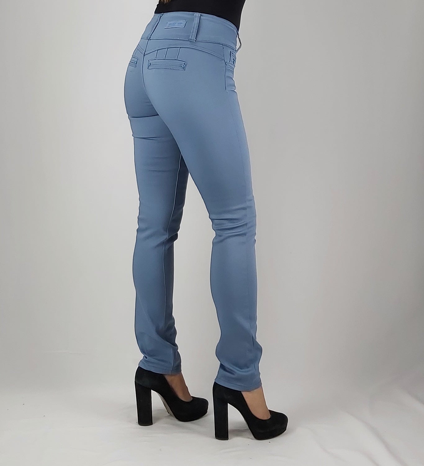 PANTALON MUJER TENTATION CELESTE GABARDINA T.A. - 2