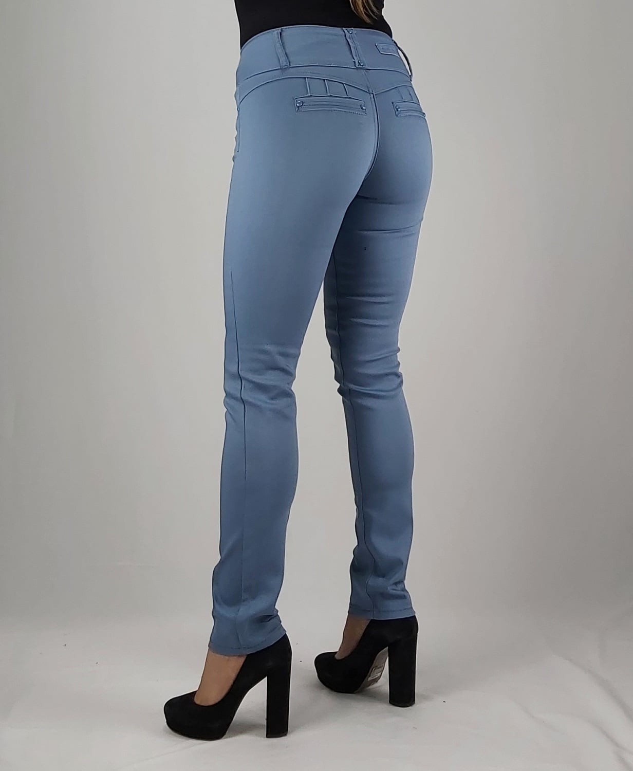 PANTALON MUJER TENTATION CELESTE GABARDINA T.A. - 3