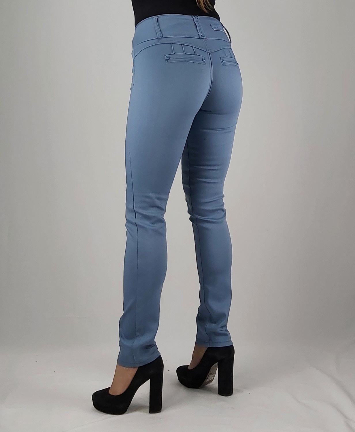 PANTALON MUJER TENTATION CELESTE GABARDINA T.A. - 3